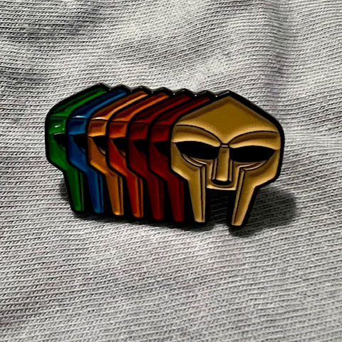 Enamel Pin MF Doom Multi Mask Enamel Pin