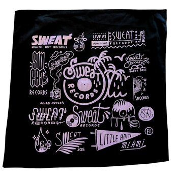 Sweat Records "Logo Sheet" Bandana - Lilac