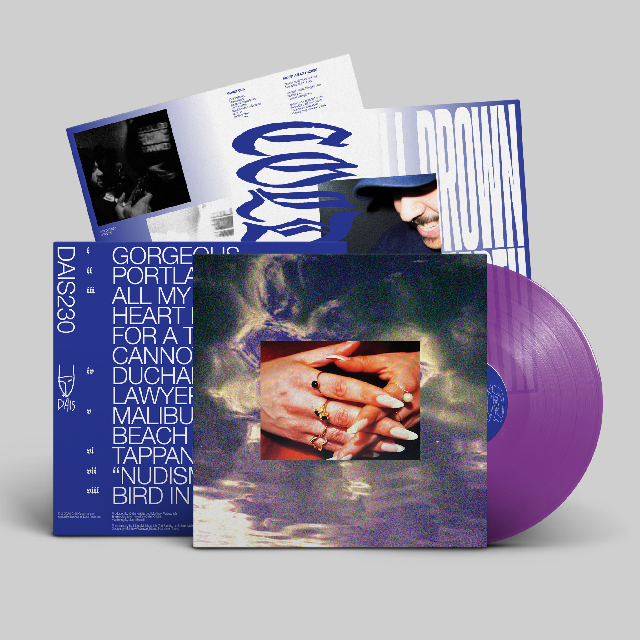New Vinyl Cold Gawd - I'll Drown On This Earth (Clear Purple) LP