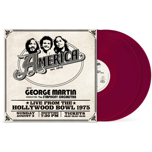 New Vinyl America - Live From The Hollywood Bowl 1975 with George Martin (Remastered, Red) 2LP
