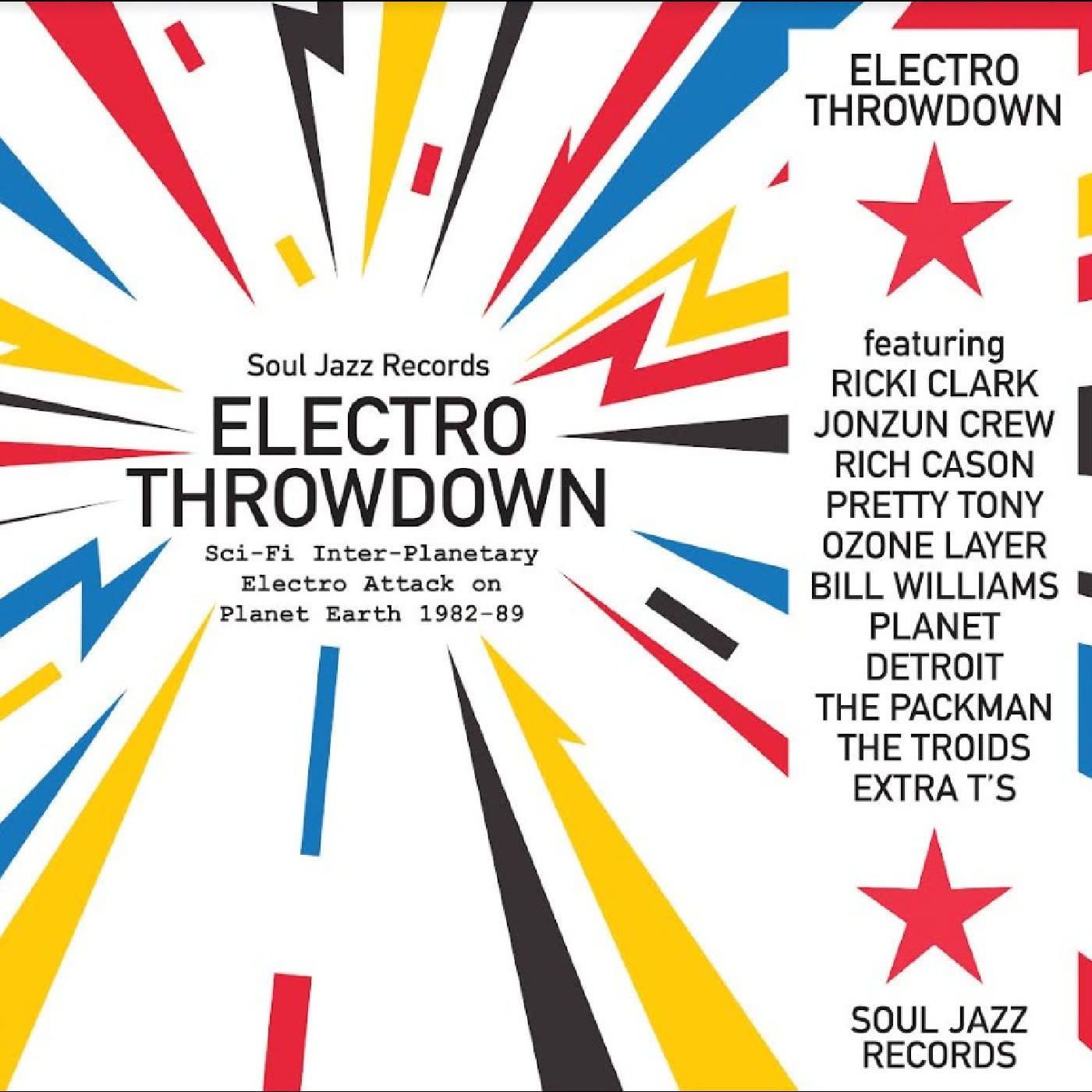 New Vinyl Soul Jazz Records - ELECTRO THROWDOWN: Sci-Fi Inter-Planetary Electro Attack on Pl... 2LP