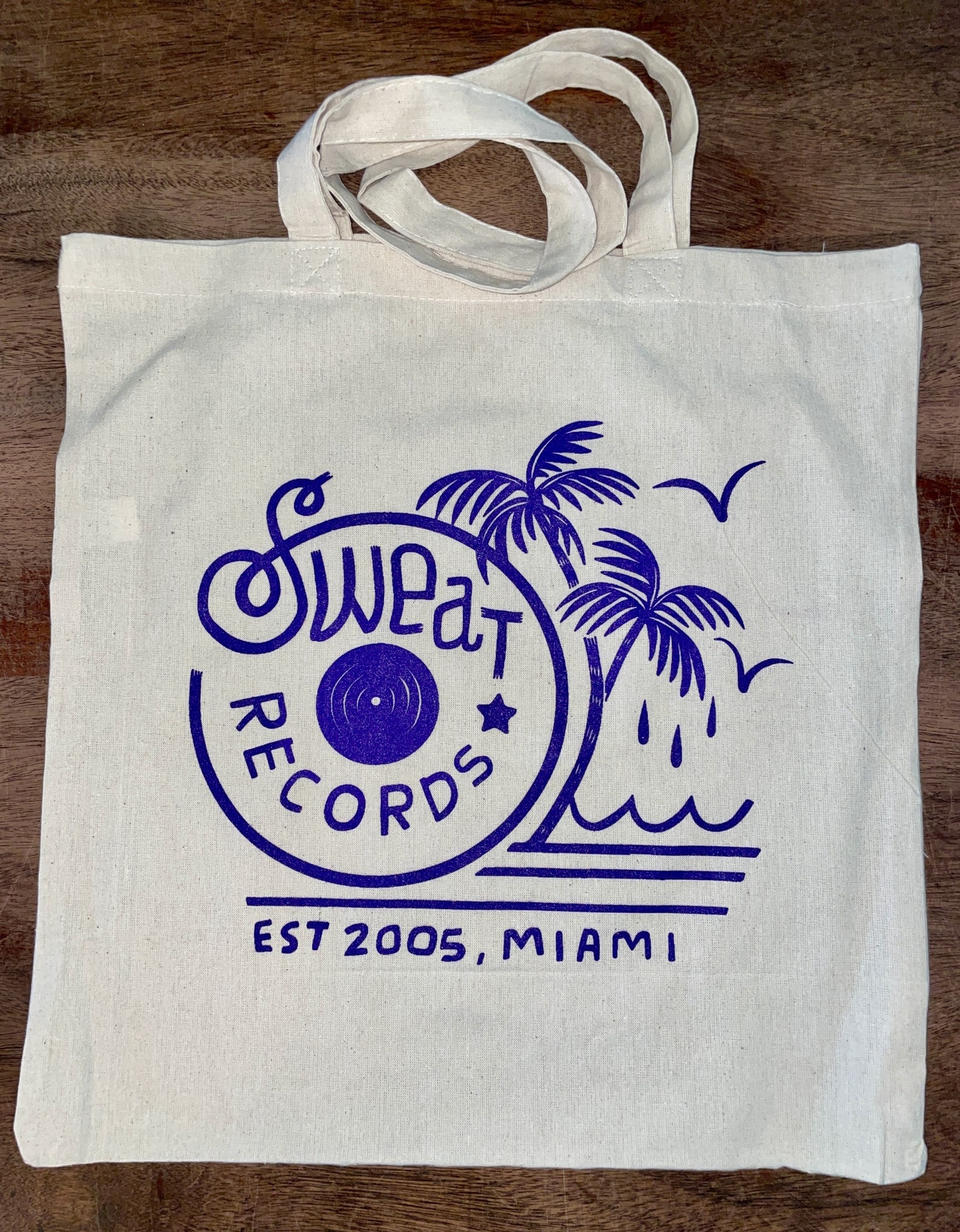 Sweat x Brian Butler "Palms" Purple  Canvas Logo Tote