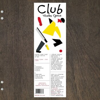New Vinyl Yoshio Ojima - Club (Limited, Clear) LP