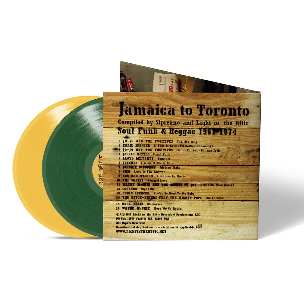 New Vinyl Various - Jamaica to Toronto: Soul, Funk & Reggae 1967-1974 (Yellow & Green) 2LP