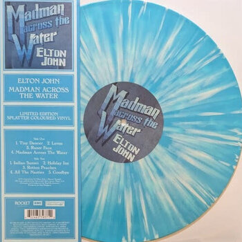 New Vinyl Elton John - Madman Across The Waters (Blue & White Splatter, 180g) LP