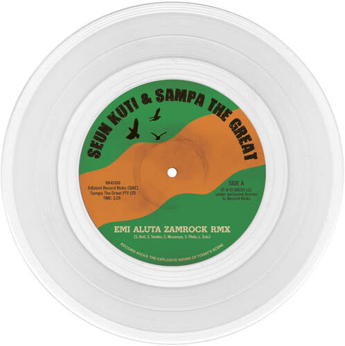 New Vinyl Seun Kuti - Emi Aluta Zamrock Remix / Emi Aluta (Clear) 7"