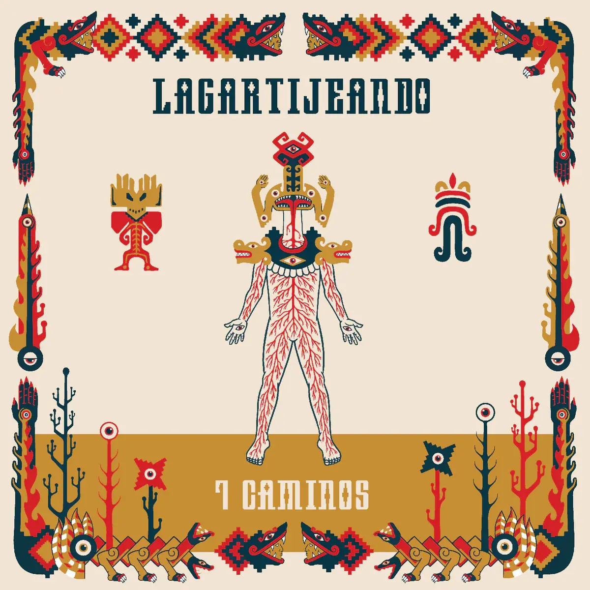 New Vinyl Lagartijeando - 7 Camaros (Orange) LP