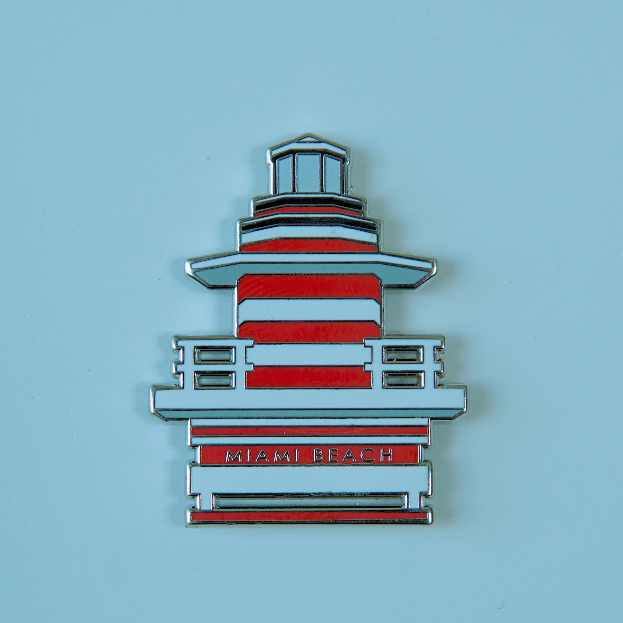 Enamel Pin Yo Miami Lighthouse Lifeguard Tower Enamel Pin