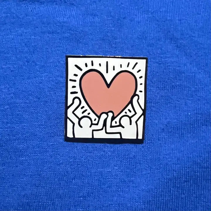 Enamel Pin Keith Haring Heart Enamel Pin