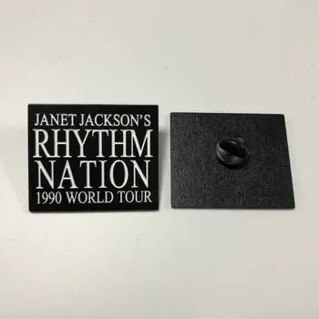 Enamel Pin Janet Jackson Rhythm Nation 1990 World Tour Enamel Pin