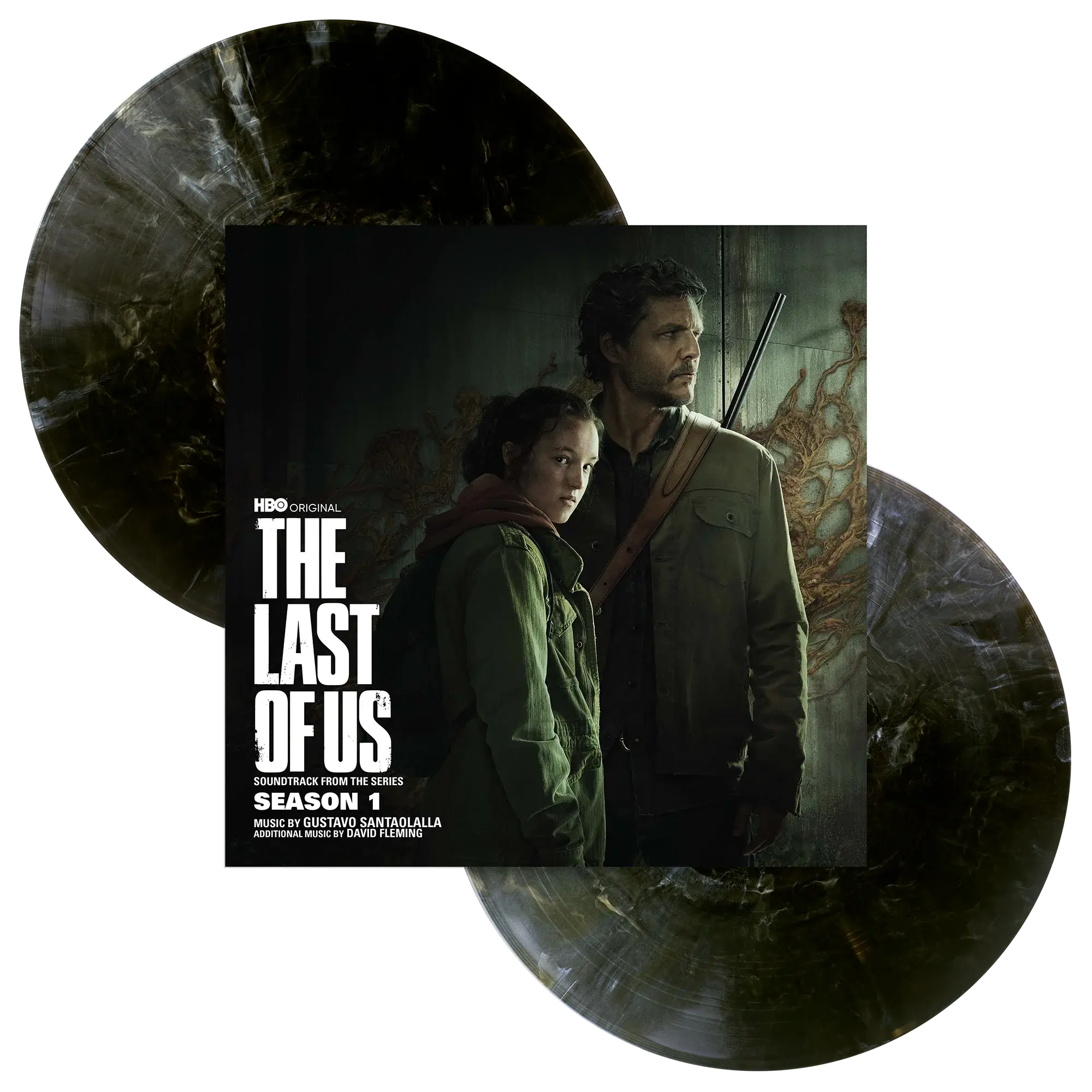 New Vinyl Gustavo Santaolalla/Various - The Last Of Us: Season 1 OST (Deluxe, Black/Silver Swirl) 2LP