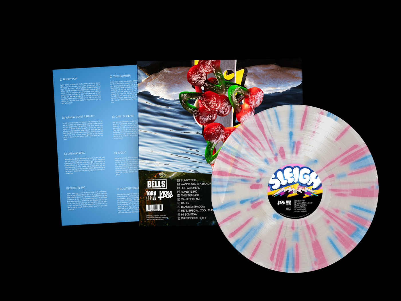 New Vinyl Sleigh Bells - Bunky Becky Birthday Boy (Clear/Pink & Blue Splatter) LP