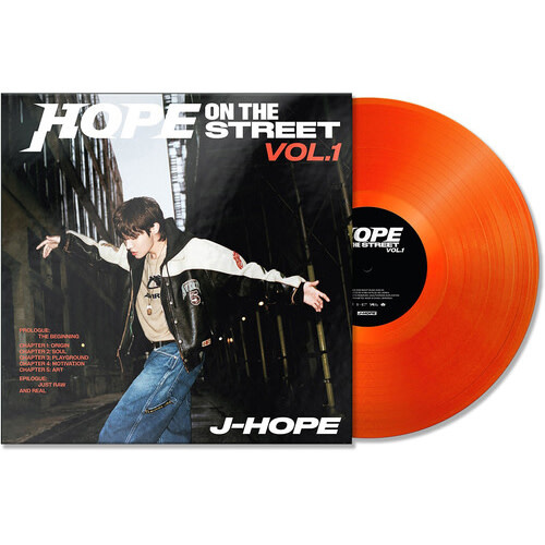 New Vinyl J-Hope (BTS) - HOPE ON THE STREET VOL. 1 (Keychain, Photo Book, Orange) LP