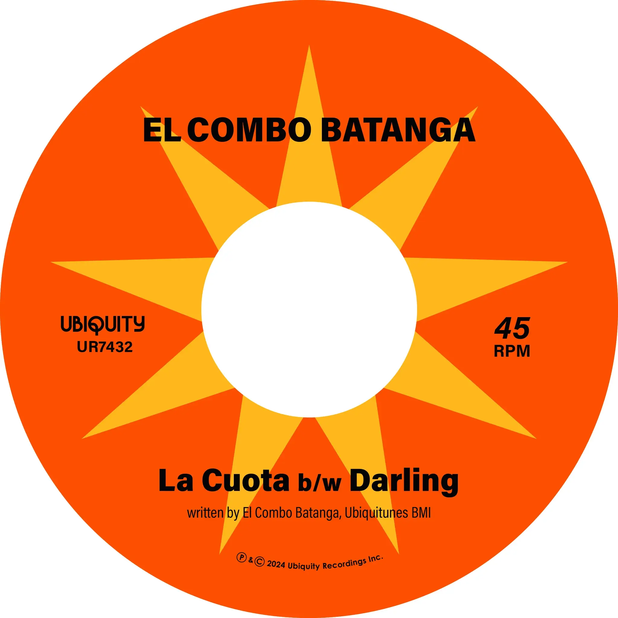 New Vinyl El Combo Batanga - La Cuota b/w Darling 7"