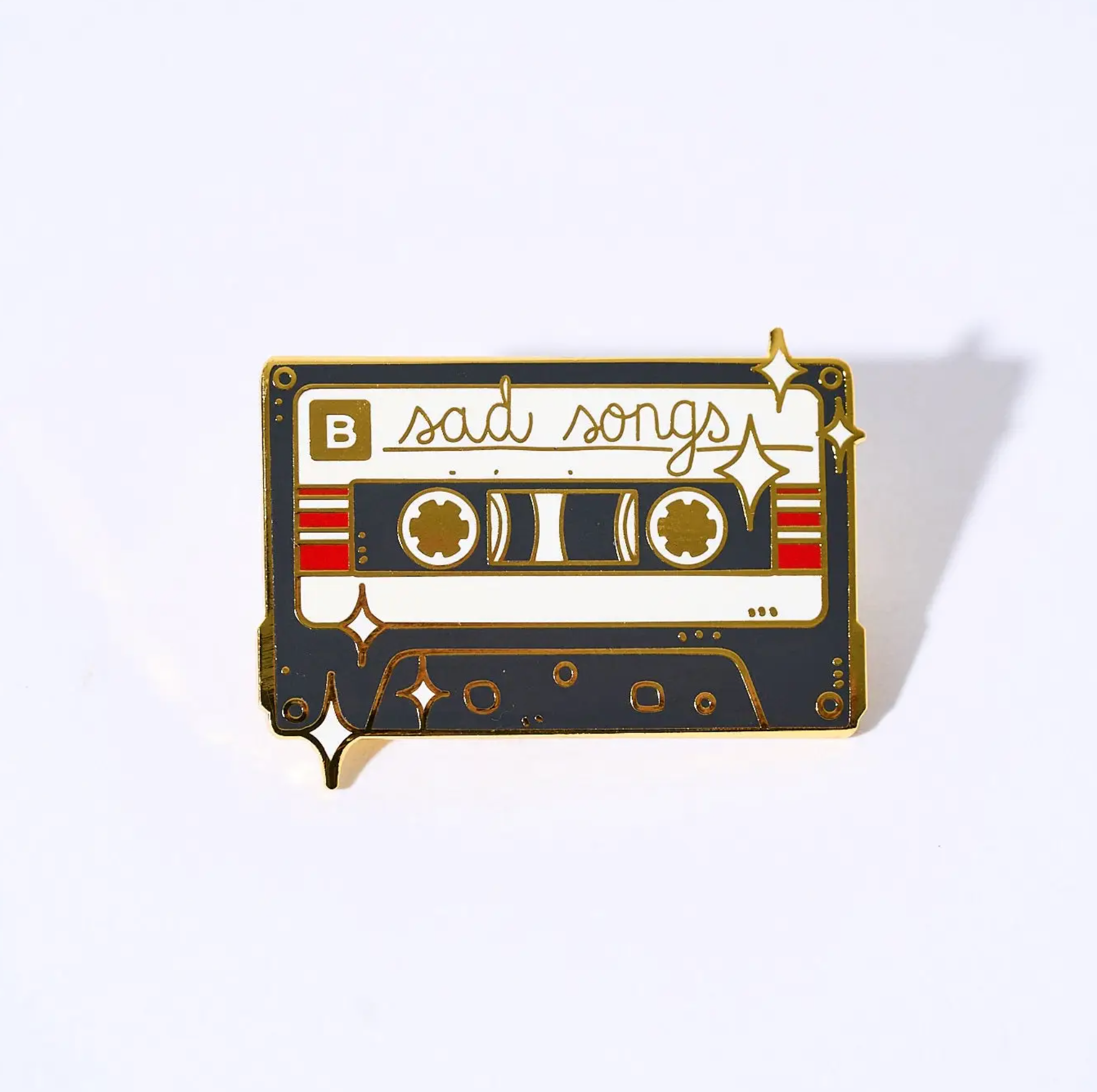 Enamel Pin Sad Songs Cassette Enamel Pin
