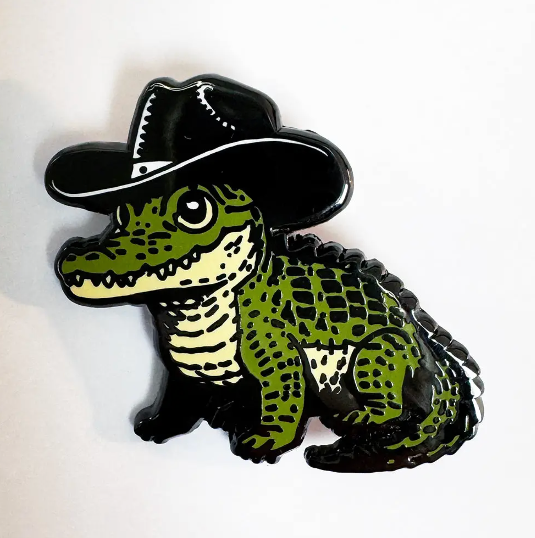 Enamel Pin Cowboy Baby Gator Enamel Pin