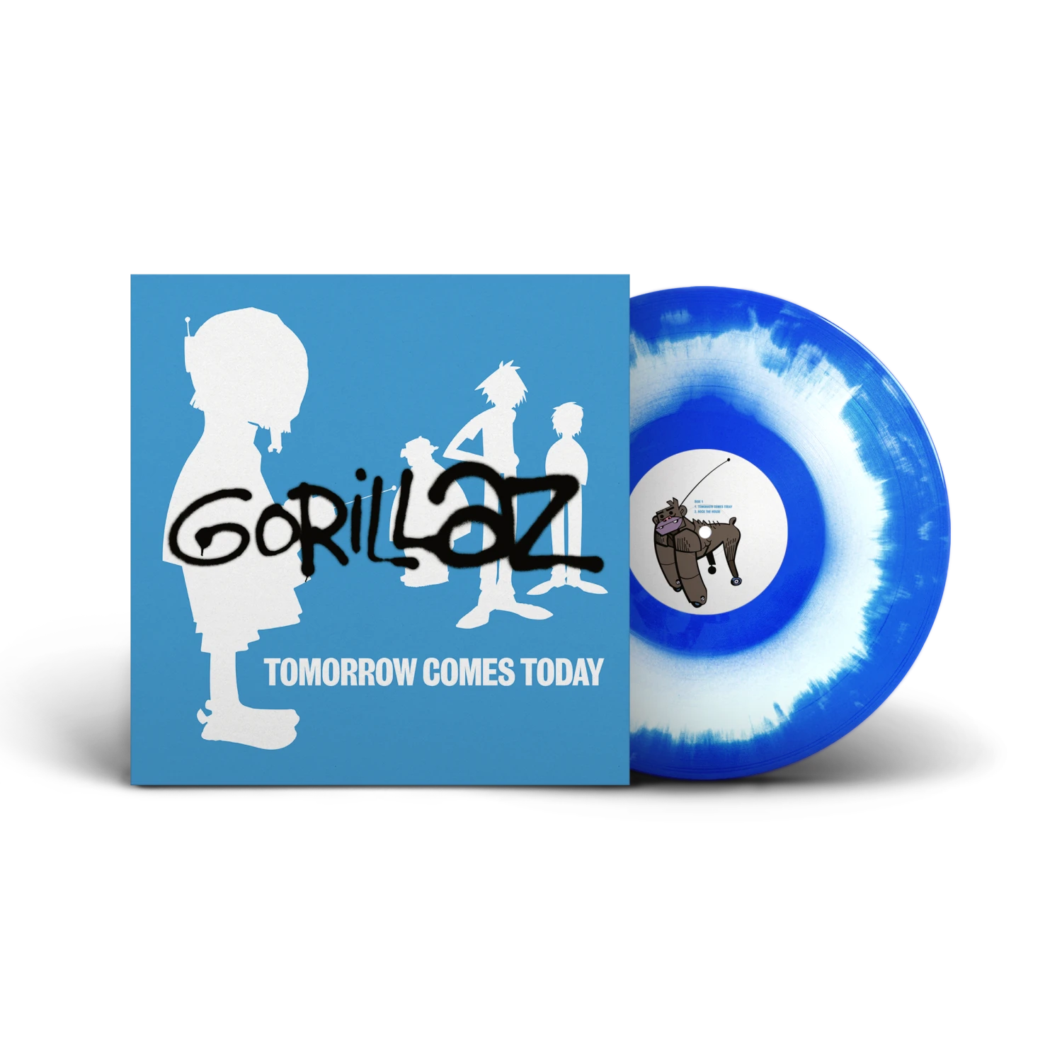 New Vinyl Gorillaz - Tomorrow Comes Today EP (Limited, Blue & White) 12"