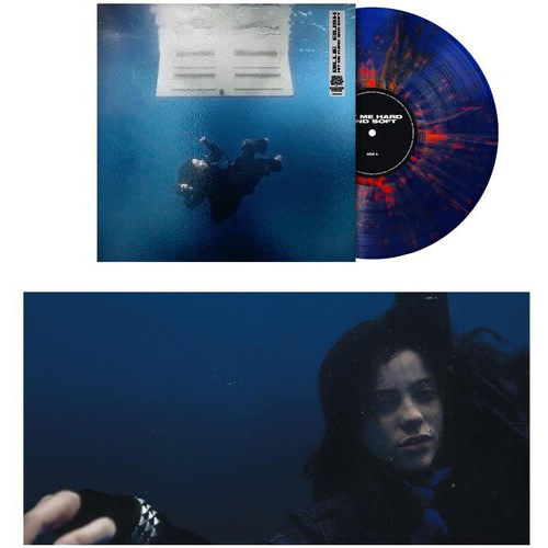 New Vinyl Billie Eilish - Hit Me Hard And Soft (Anniversary, Poster, Dark Blue/Orange Splatter BioVinyl) LP