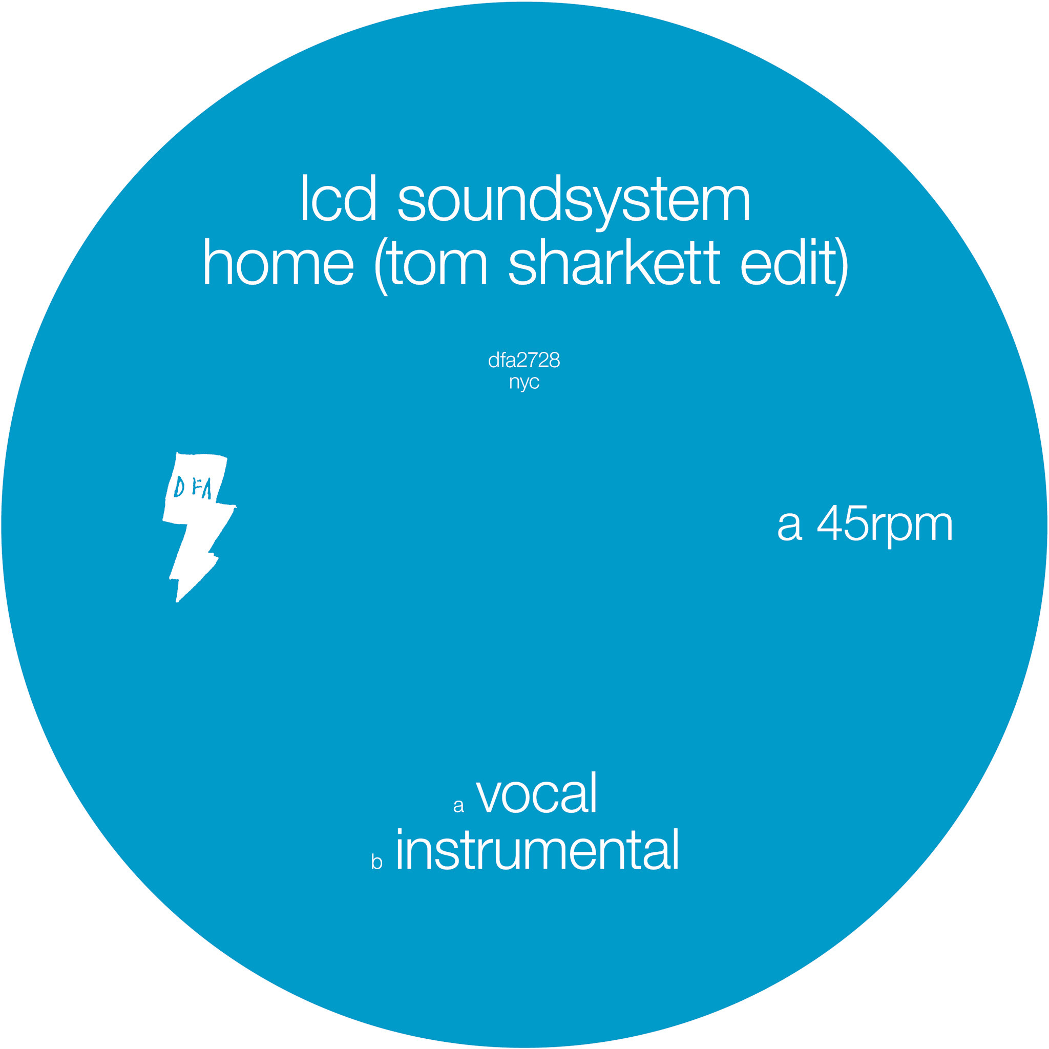 New Vinyl LCD Soundsystem - Home (Tom Sharkett Edit) 12"