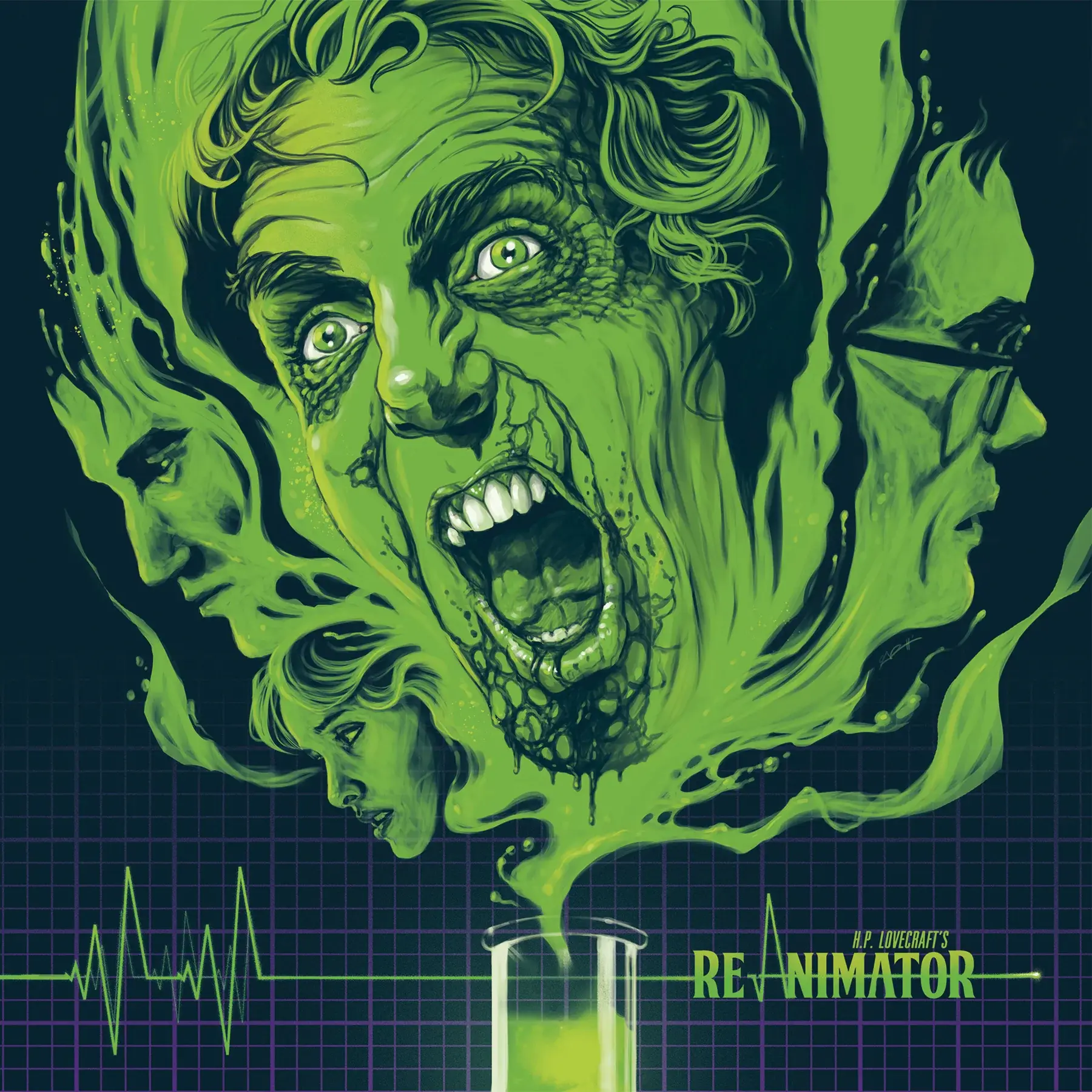 New Vinyl Richard Band - Re-Animator OST (Deluxe, Remastered, Green/Black Swirl) LP