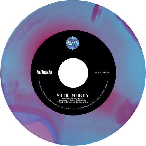 New Vinyl Benny Reid - 93 'Til Infinity b/w Day One (Tri-Color Swirl) 7"