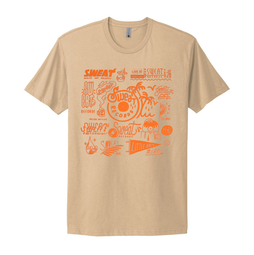 Shirt Sweat x Brian Butler "Creamsicle" Logo Sheet Tee