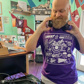 Shirt Sweat x Brian Butler "Logo Sheet" Purple Tee