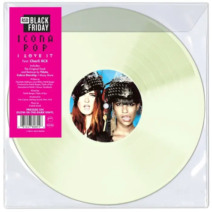 New Vinyl Icona Pop - I Love It (Feat. Charli XCX) (RSD Exclusive, Glow-In-The-Dark) 12"