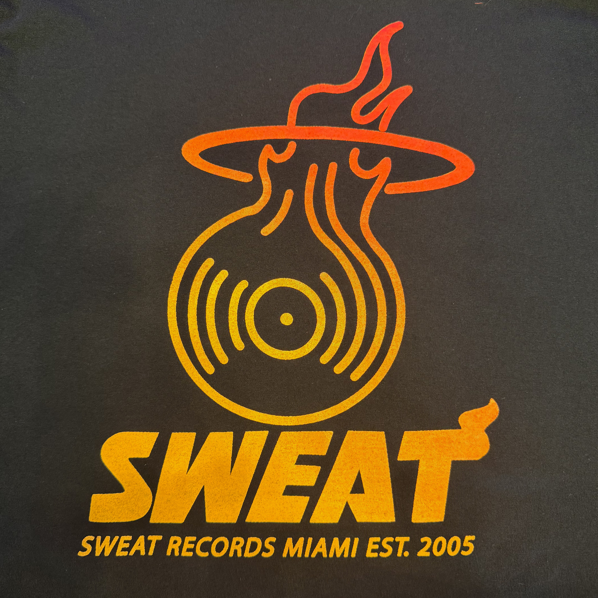 Shirt Sweat x Brian Butler "HEAT" Gradient/Black Long Sleeve Tee