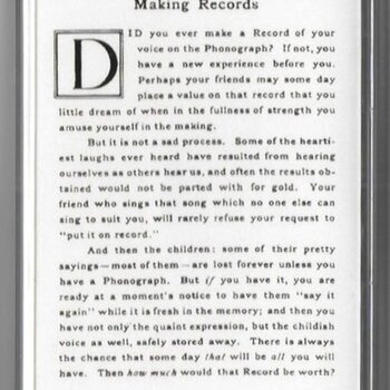New Cassette Various - Making Records: Home Recordings 1890-1920 CS