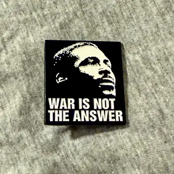 Enamel Pin Marvin Gaye War Is Not The Answer Enamel Pin