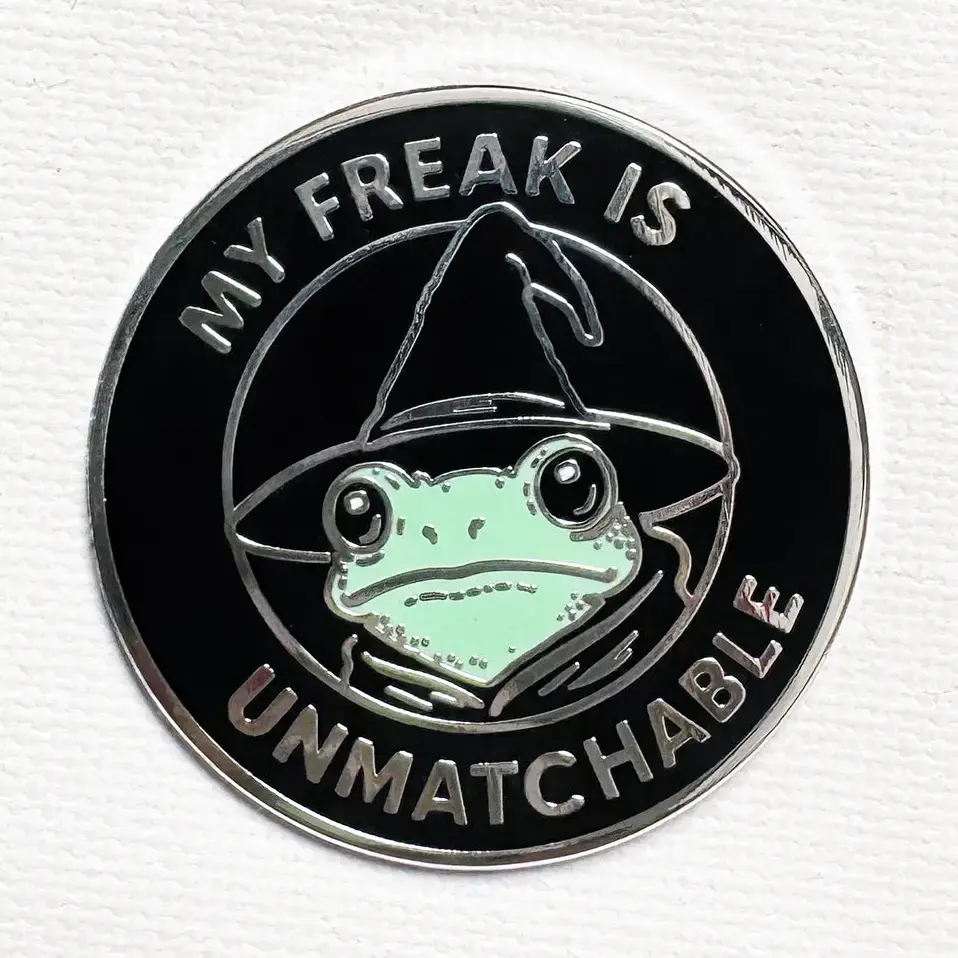 Enamel Pin My Freak Is Unmatchable Frog Enamel Pin