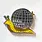 Enamel Pin Disco Snail Enamel Pin