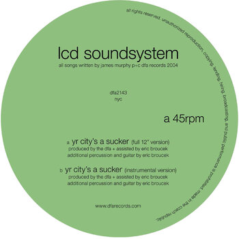 New Vinyl LCD Soundsytem - Yr City's A Sucker 12"