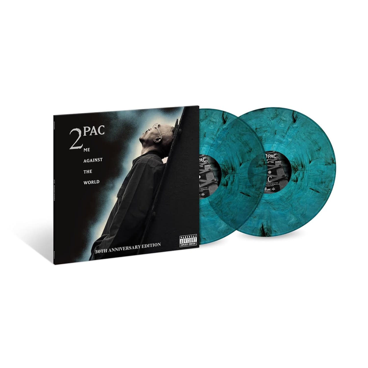 New Vinyl 2Pac - Me Against The World  (30th Anniversary, Poster, Midnight Mist) 2LP