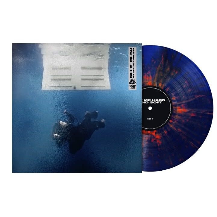 New Vinyl Billie Eilish - Hit Me Hard And Soft (Anniversary, Poster, Dark Blue/Orange Splatter BioVinyl) LP