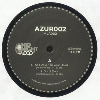 New Vinyl Midnight Loop - AZUR002 12"