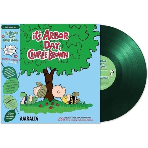 New Vinyl Vince Guaraldi - It's Arbor Day, Charlie Brown b/w Charlie Brown's All Stars (Anniversary Edition, Forest Green) 12"