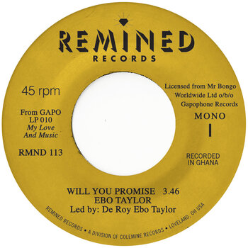 New Vinyl Ebo Taylor - Will You Promise b/w Maye Omama 7"