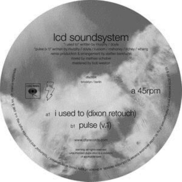 New Vinyl LCD Soundsystem - I Used To (Dixon Retouch) / Pulse (V.1) 12"
