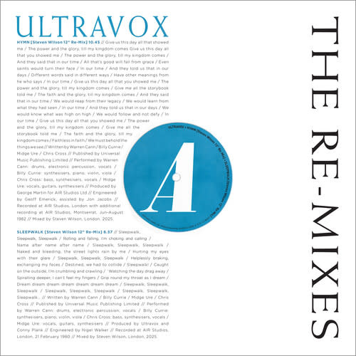 New Vinyl Ultravox - The Re-Mixes (RSD Exclusive) LP