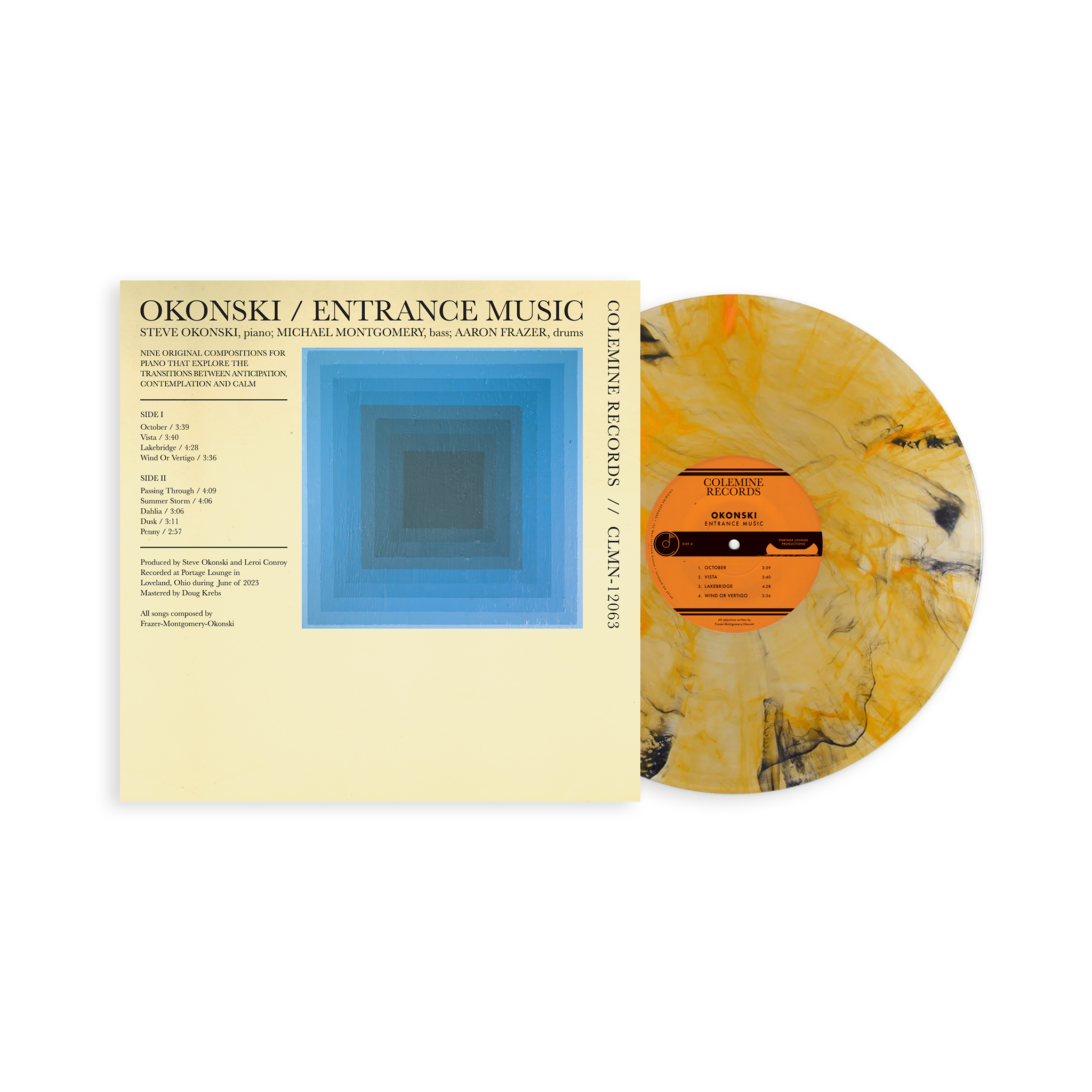 New Vinyl Okonski (Durand Jones and the Indications) - Entrance Music (Black/ Orange Swirl) LP