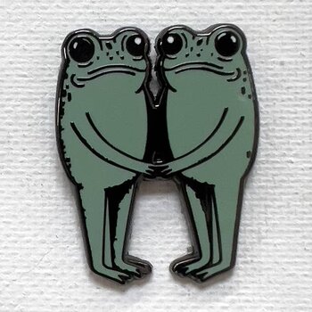 Enamel Pin Frog Friends Enamel Pin