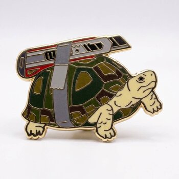 Enamel Pin Box Cutter Turtle Enamel Pin