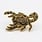 Enamel Pin Gold Scorpion Enamel Pin