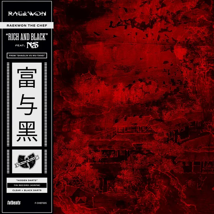 New Vinyl Raekwon - Rich & Black ft. Nas b/w Crane Style ft. Busta Rhymes (Hidden Darts Variant) 7"