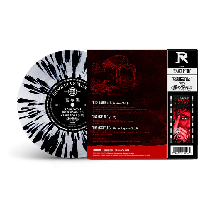 New Vinyl Raekwon - Rich & Black ft. Nas b/w Crane Style ft. Busta Rhymes (Hidden Darts Variant) 7"