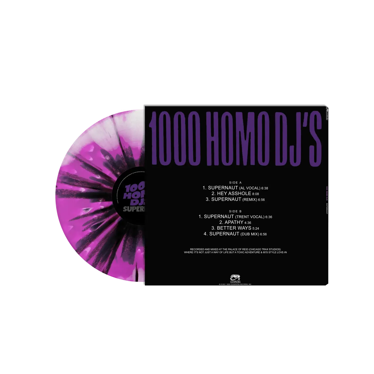 New Vinyl 1000 Homo DJs - Supernaut (Limited, Magenta/Black/White) LP