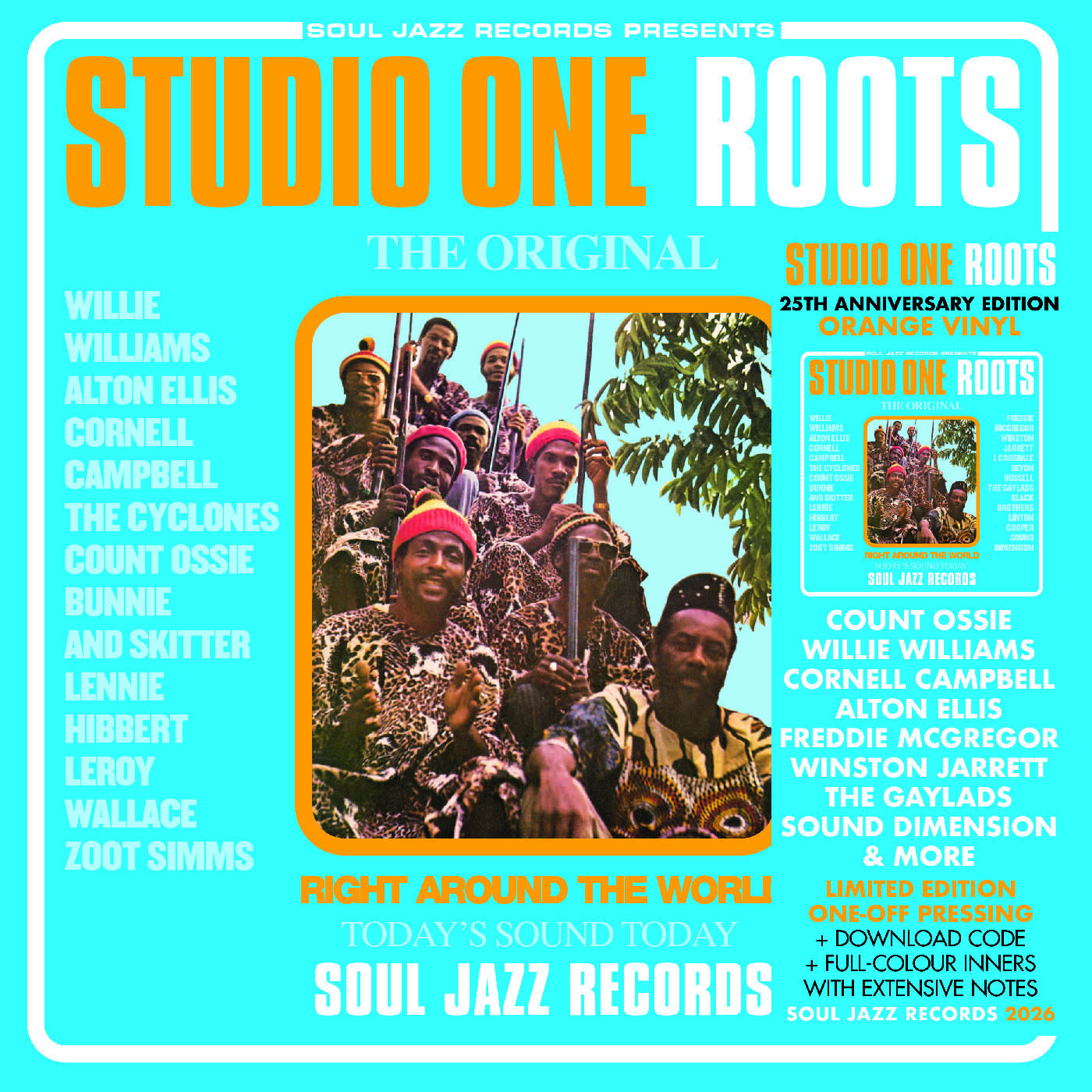New Vinyl Soul Jazz Records - Studio One Roots (Orange) 2LP