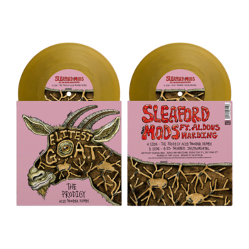 New Vinyl Sleaford Mods feat. Aldous Harding - Elitist G.O.A.T. (The Prodigy Acid Thunder Remix) 7"